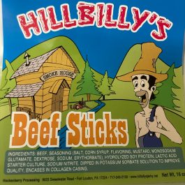 Hillbilly’s Beef Sticks 16oz. pkg.
